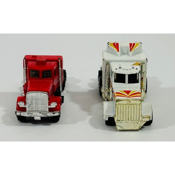 Zee Zylmex Big Rigs Peterbilt California Hauler Semi & Hot Wheels Blackwall 1982 - Picture 3 of 9